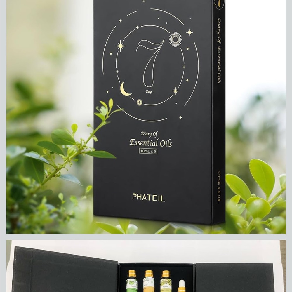 Aromatherapy Essential Oil Collection - Gold, Green, Brown